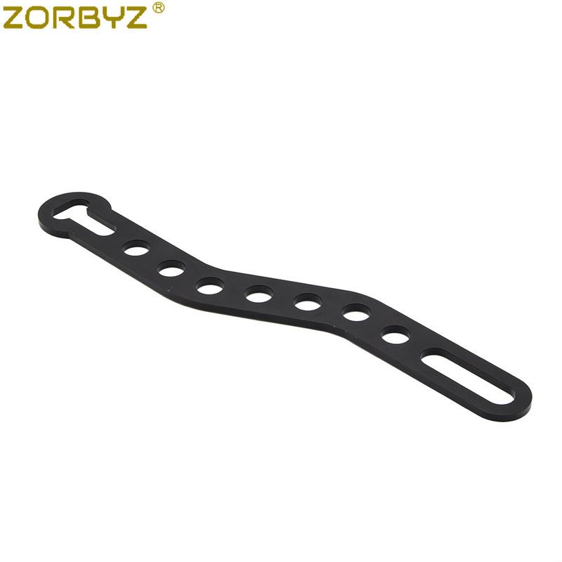 ZORBYZ Motorcycle Black Retro Exhaust Hanger Bracket Exhaust Muffler Pipe Fixing Tool For Honda Yamaha Suzuki