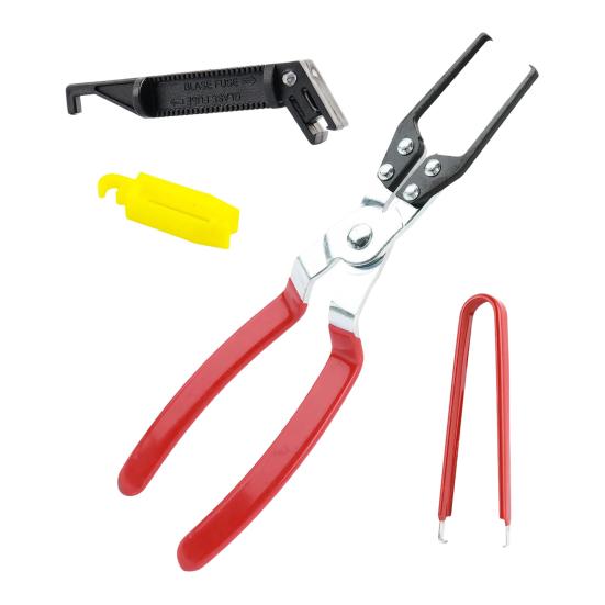 Szczypce do wyciągania przekaźników Narzędzie do usuwania przekaźników i bezpieczników samochodowych Wąskie końcówki Rączki Szczypce do ciasnych miejsc Ściągacz ramienia wycieraczki