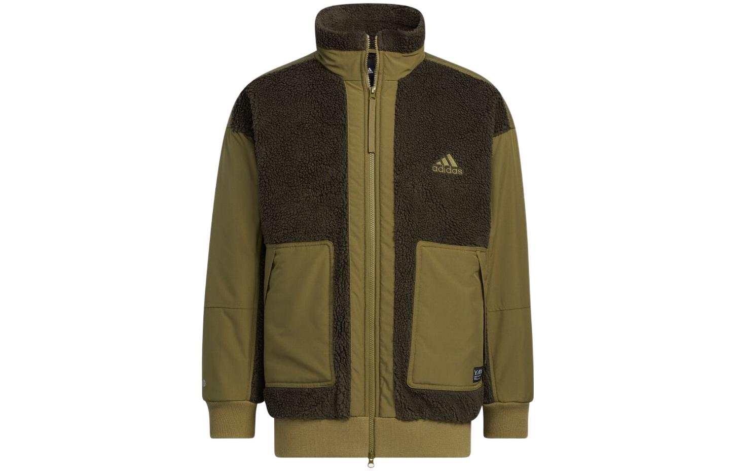 

Adidas Qi White Stone Co Branded Model Jackets Men s Green Stand Collar Moderate Other HP1390 S