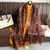Elegance Scarf Spring Summer Women Beach Sunscreen Fashion Soft Shawl High Quality Silk Lady Popular Print Scarves Hijab
