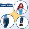 Collectible Miniature Female Figurine, Diorama Model, with Detailed Clothing. Realistic Resin, Ideal