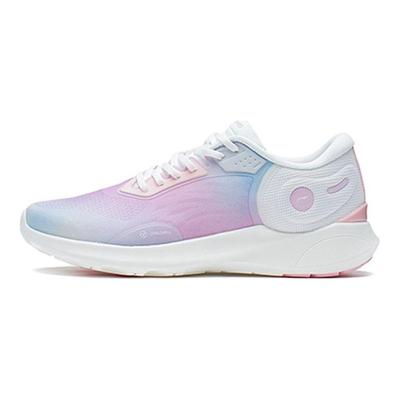 Sapatos Casuais Esportivos Leves LS Trendy Respiráveis de Cano Baixo Tênis Femininos Branco Rosa Azul AGLS088-3