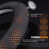 For Citroen C1 C2 C3 C4 C5 C6 VTS Xsara C-Crosser Berlingo Jumpy Carbon fiber Suede Car Steering Wheel Cover Auto Accessories