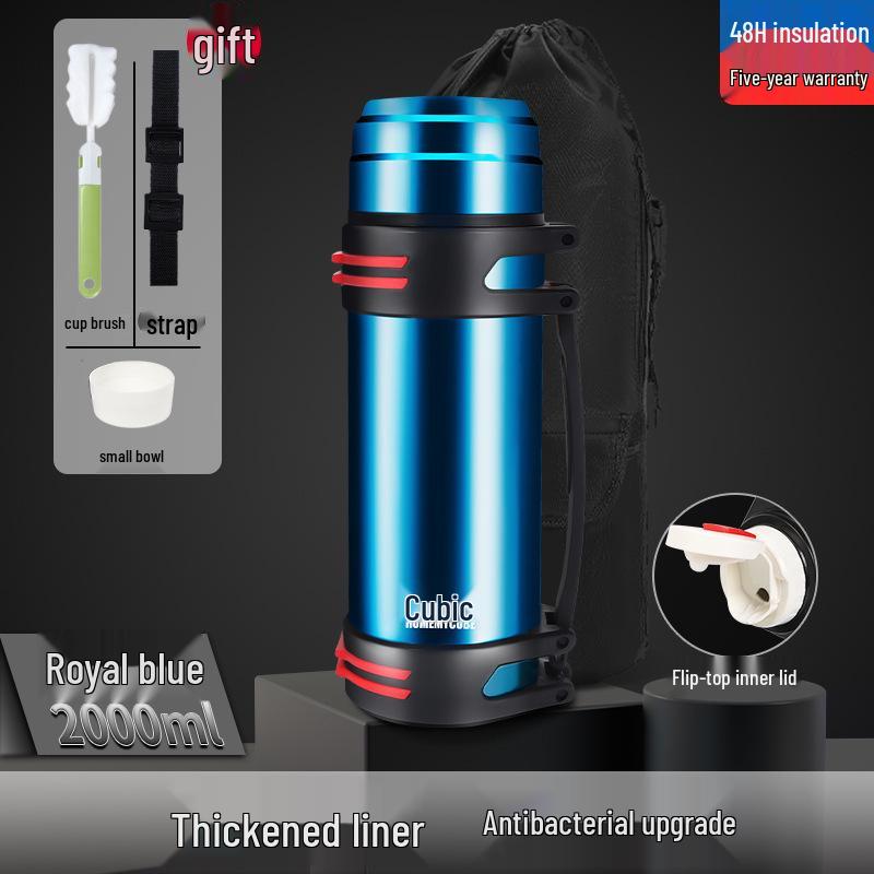 Large Capacity Stainless Steel Thermal Mug for Outdoor and Car Travel