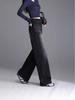 Women's High Waist Velvet Straight Leg Jeans - 2025 Trendy Narrow-Wide Pants for Autumn & Winter
