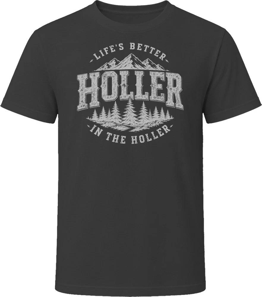 Lifes Better In The Holler Kentucky Proud Grey Dusty Waters T Shirt