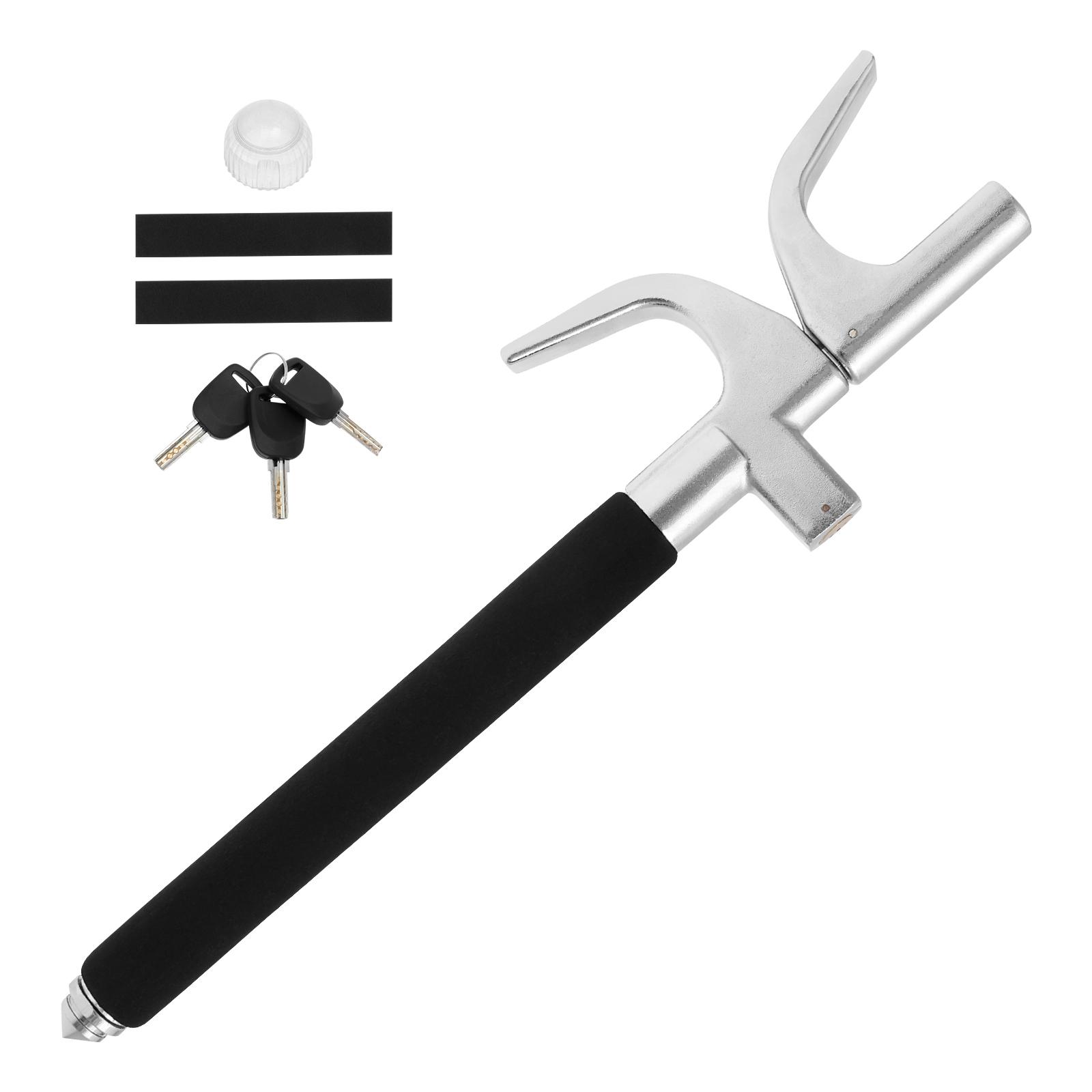 

Universal Car Steering Wheel Lock Aluminum Alloy Telescopic U-Shaped Anti Theft Car Security Bar Steering Wheel Immobiliser чёрный