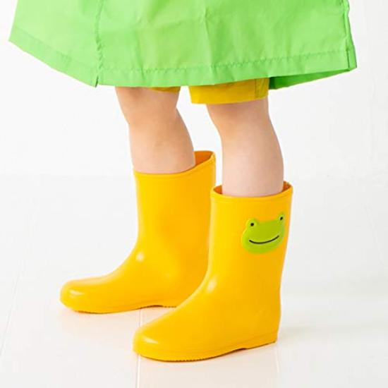 

2715501 POMPKINS Frog Patch Rain Boots Made in Japan (Yellow, 15cm)