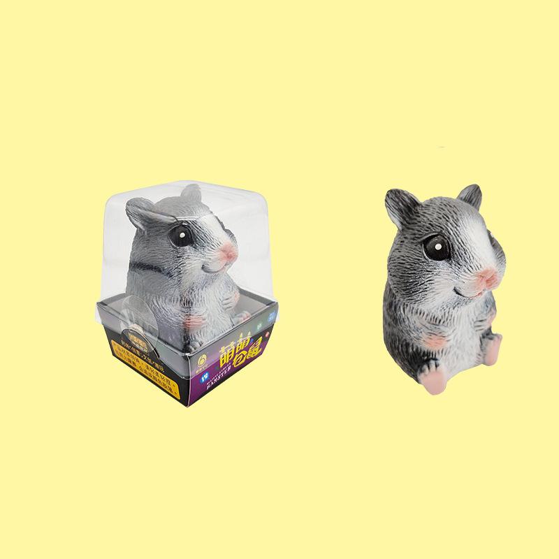 Cute Little Hamster Stress Relief Ball Slow чёрный