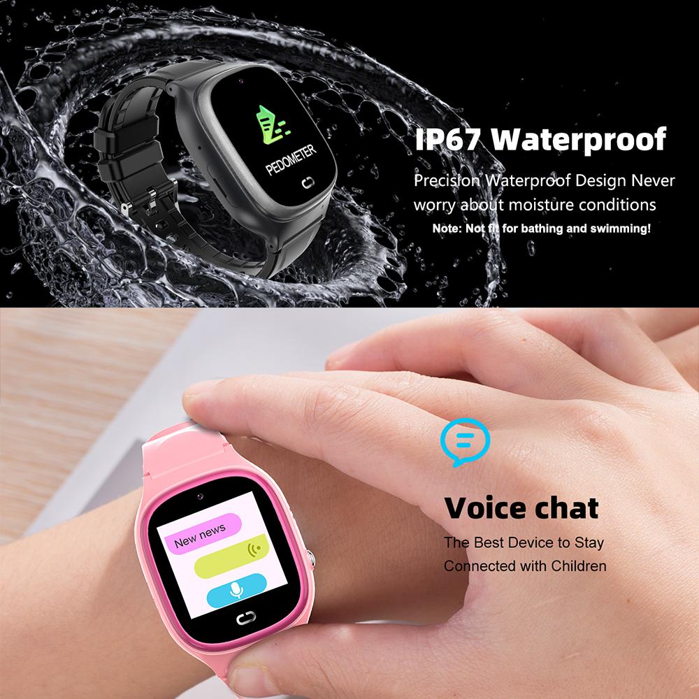 Big Sale Children's Smart Watch SOS Phone Watch For Kids With Sim Card Po Waterproof IP67 Kids Gift Smartwatch IOS Android