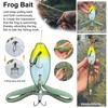 5CM Topwater Frog Bait with Frog Artificial Swimbait Propeller Feet Silicone Bionic with Hooks Freshwater Saltwater