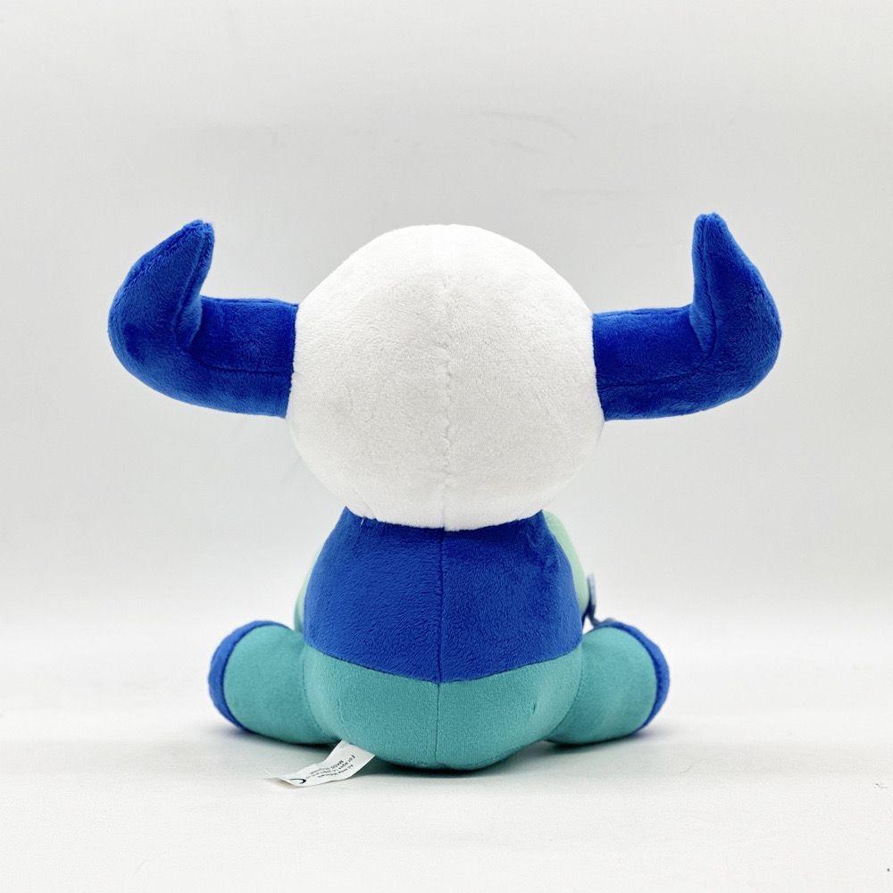 New Model Game Accessories - Blue Double-horned Plush Toy Featuring Cartoon Anime Characters - Birthday and Christmas Gift