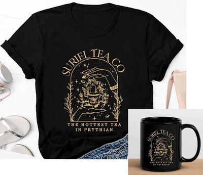 Tričko Suriel Tea Co, Hrneček A Court Of Thorns and Roses, Knihomolské tričko Unisex