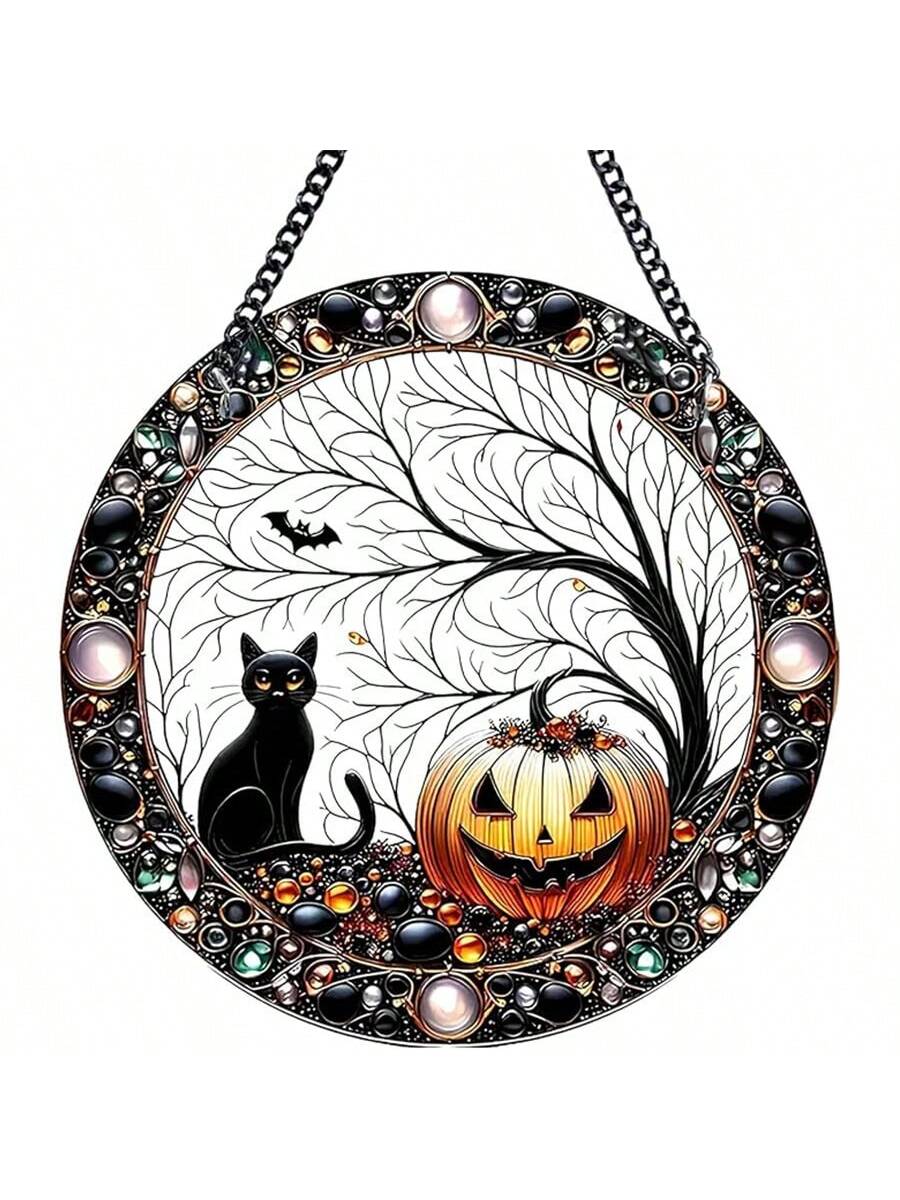 

Charming Black Cat Suncatcher - Acrylic Window Hanging Decor, Animal Themed, Birthday Gift for Pet Lovers M
