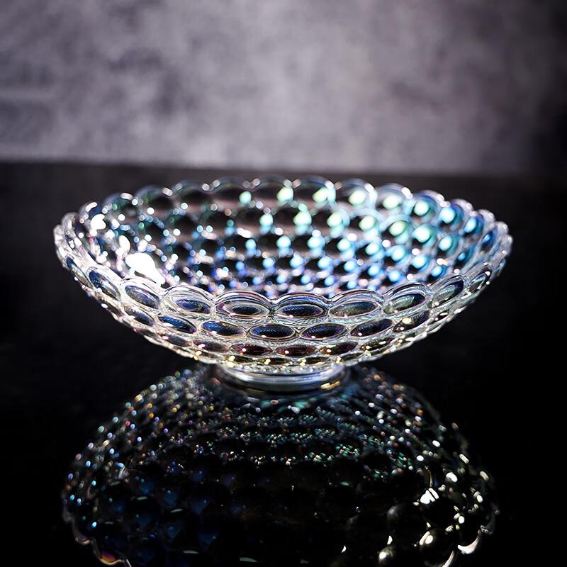 Large European Style Crystal Glass Fruit Bowl