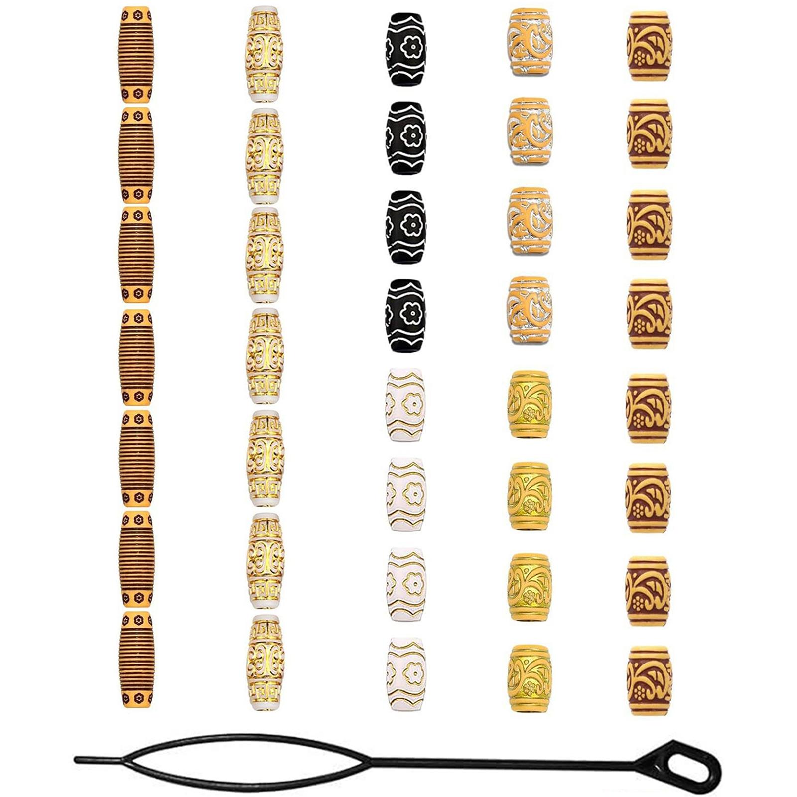 

Золото Серебро Косы Дреды Кафф для Ушей Аксессуары Бусины Инструмент для Укладки Волос для Женщин и Мужчин Аксессуары для Укладки A