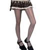 Bowknot Twist Stripe Jacquard Sheer Pantyhose With Breathable Lace Design Solid Color Hollowout Fishnet Tights for Women