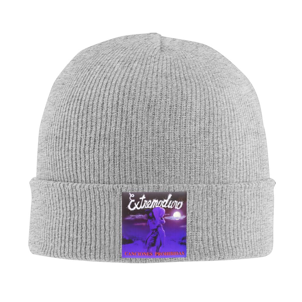 Extremoduro Canciones Prohibidas Album 1998 Knit Hat Vintage Caps Men Women Kpop Beanie Hats Autumn Thermal Elastic Bonnet Hats