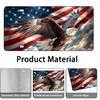 Front License Plate Cover - License Plate With American Flag & Eagle, Aluminum Decorative License Plates, Patriotic Novelty Vanity Tag, Car Decor
