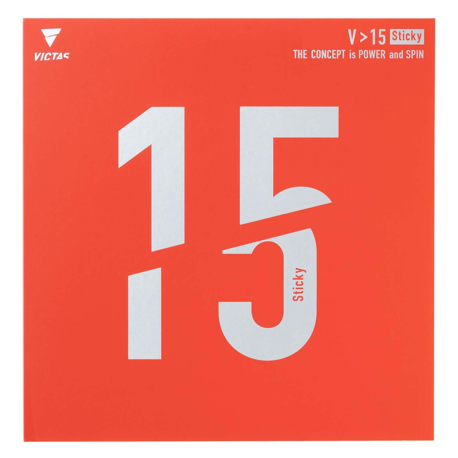 Victas Table Tennis Rubber Sticky High Energy Tension V 15 Sticky Red 2.0 200120