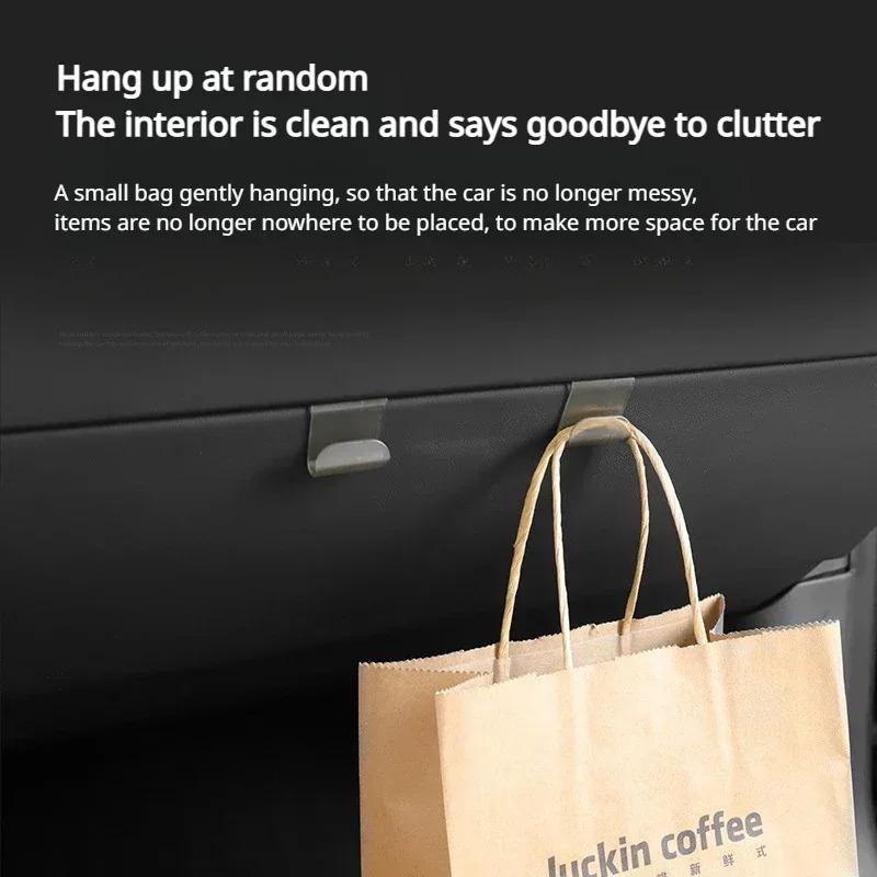 For Tesla Model X/S/3+ Highland Glove Box Hook Storage Hook Umbrella Bag Holder ModelX ModelS Car Interior Accessories 2023-2025