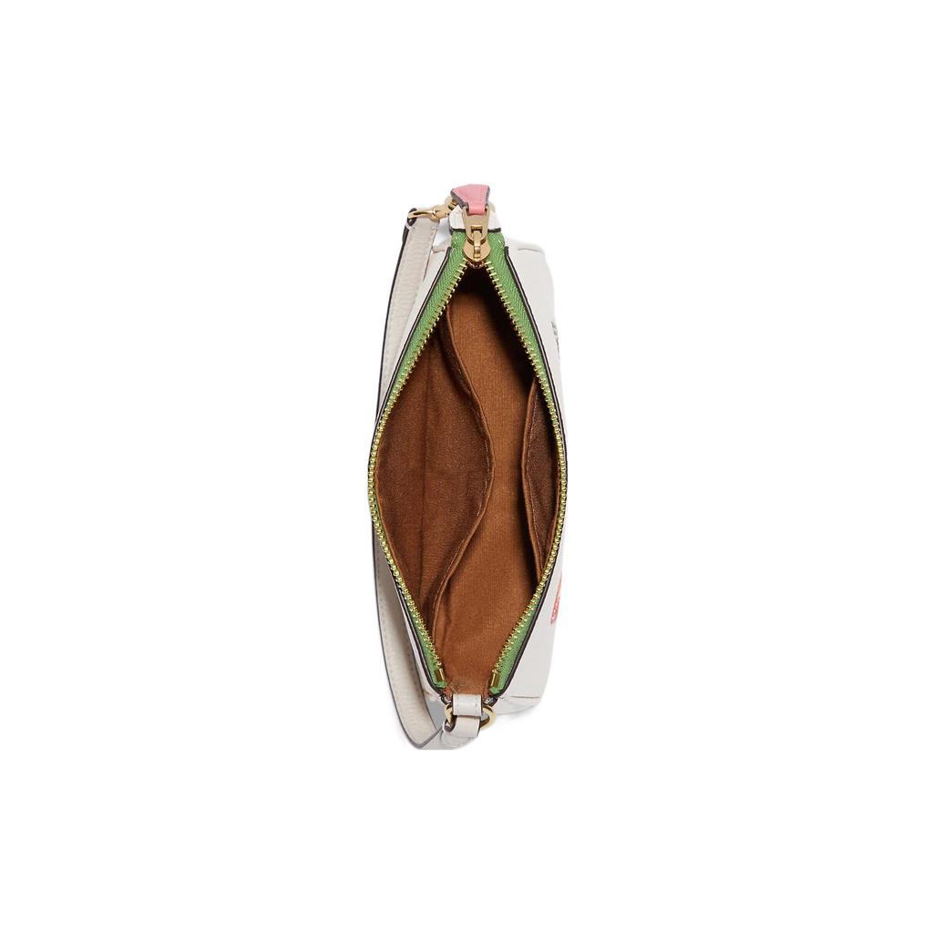 New COACH Nolita Leather Pochette, Shoulder Bag, Handbag, Clutch Small Size Women's White CA438-IMCAH