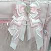 Anime DIY Itabag Double Layer Bow Ribbon Pendant Lolita Handbag Soft Durable Bag for School Travel Cosplay