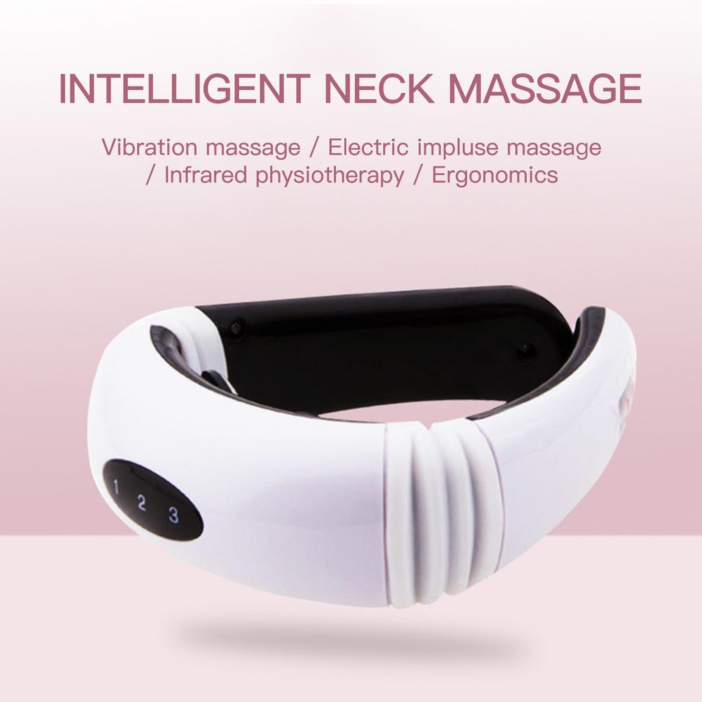 Cervical Massager Intelligent Electromagnetic Neck Massage Device Infrared U Shaped Neck Massager Multifunctional Neck