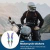 Motorcycle Stickers Decorative Auto Decals Set of 2 Adhesive Graphics for Laptops Vehicles Decorative Auto Window Decals
