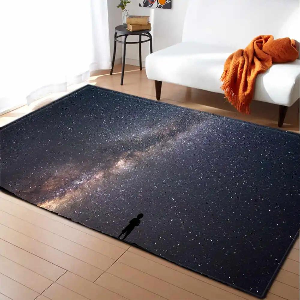 Space Universe Planet Carpet 3D Printed Floor Mats Carpet Living Room Kitchen Entrance Door Mat Anti-slip Rug Area Hallway Mats