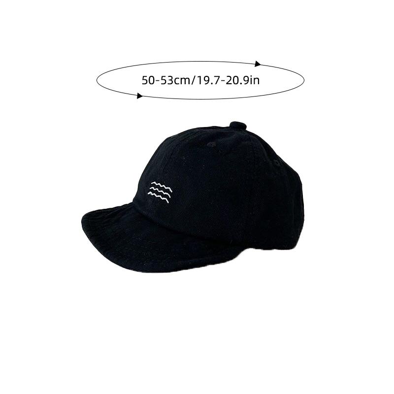 Korean Baby Baseball Cap Adjustable Soft Brim Sun Hat for Toddler Boy Girl Summer Kids Solid Color Peaekd Caps