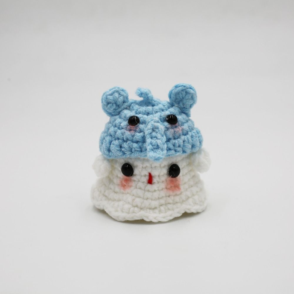 Kawaii Gestrickte Geisterpuppe Handgemacht Schreibtischdeko Lustige Niedliche Puppe Ornament Weihnachtsgeschenke