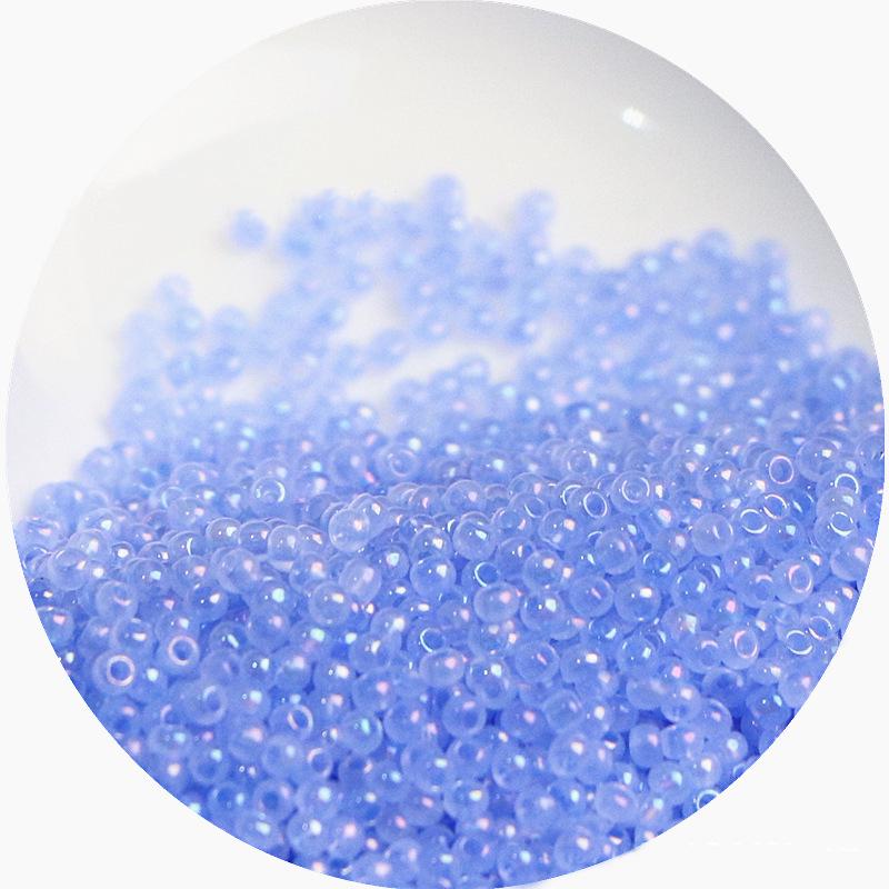 2mm Irisierende Glas-Samenperlen: Cremige Wolke für DIY Schmuck & Armbänder