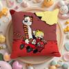 C-Calvin And H-Hobbes Cushion Cover Short Plush Double-Sided Printing Home Machine Washable In Warm Winter Pillow Case