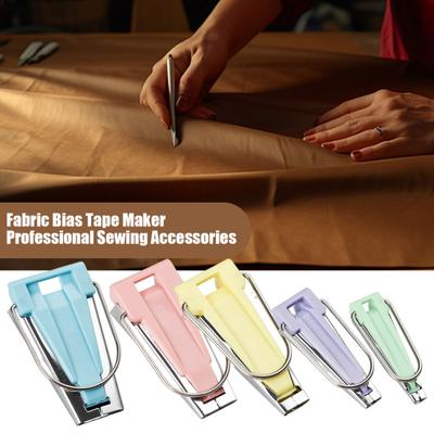 5Pcs Bias Tape Maker 6/9/12/18/25MM 5 Sizes Bias Binding Tape Making