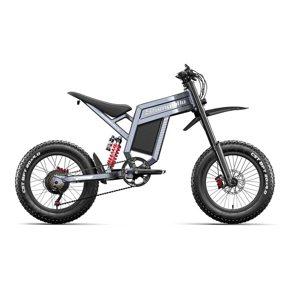 Shengmilo S900 Off-Road Adult Electic Bicycle 60V30AH Battery 1500W Motor 20 Inch Fat Tires Electic Bicycle All Terrain E-Mountian Bike