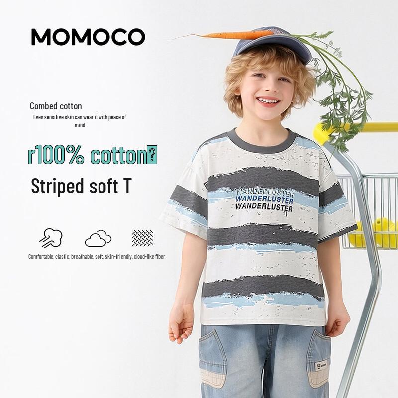 MOMOCO Boys  Trendy Cotton T-Shirt 130