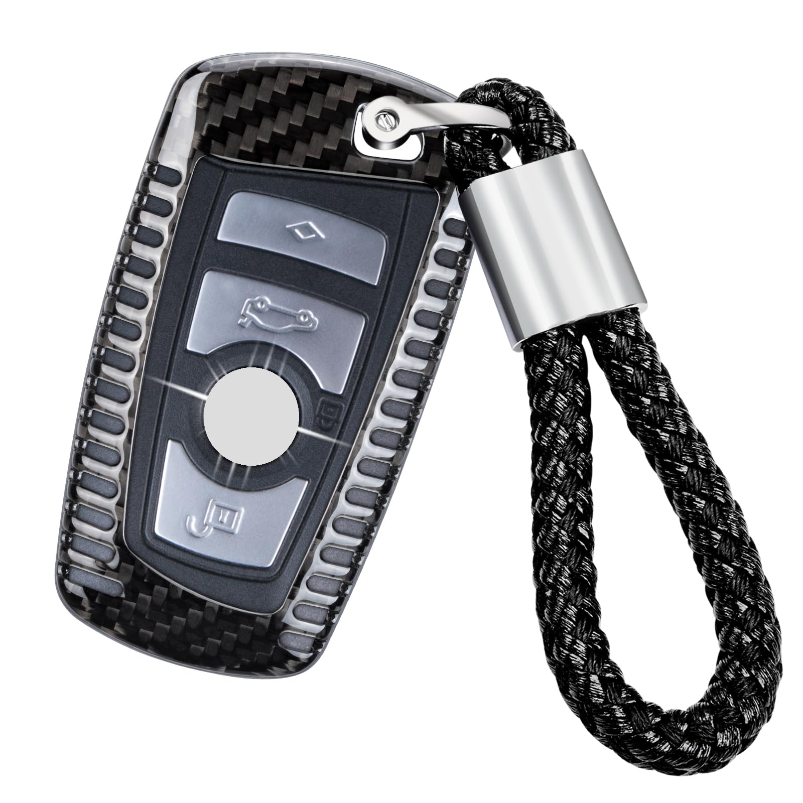 

T-carbon Real Carbon Fiber Key Fob Cover is compatible with BMW and Key Fob black чёрный