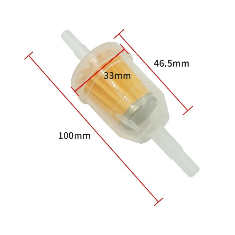 2-10Pc 6MM-8MM Car Gasoline Oil Filter Pipes Universal Inline Gas Fuel Filter For Small Engine Lawn Mower Motorcycle Accessories