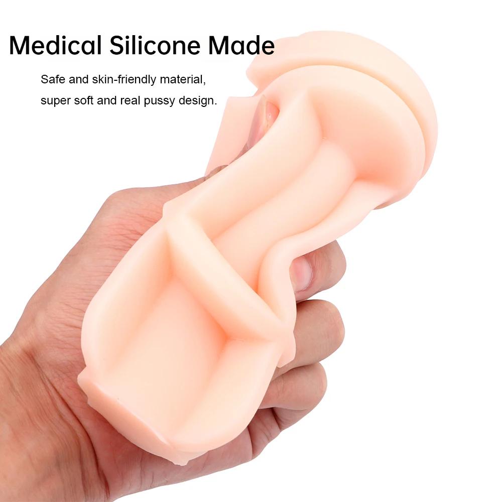 Soft 3D Realistic Erotic Adult Sex Toys Vagin Anus Mouth Penis Masturbator Silicone Vagina Pussy Toys Male Masturbator Cup