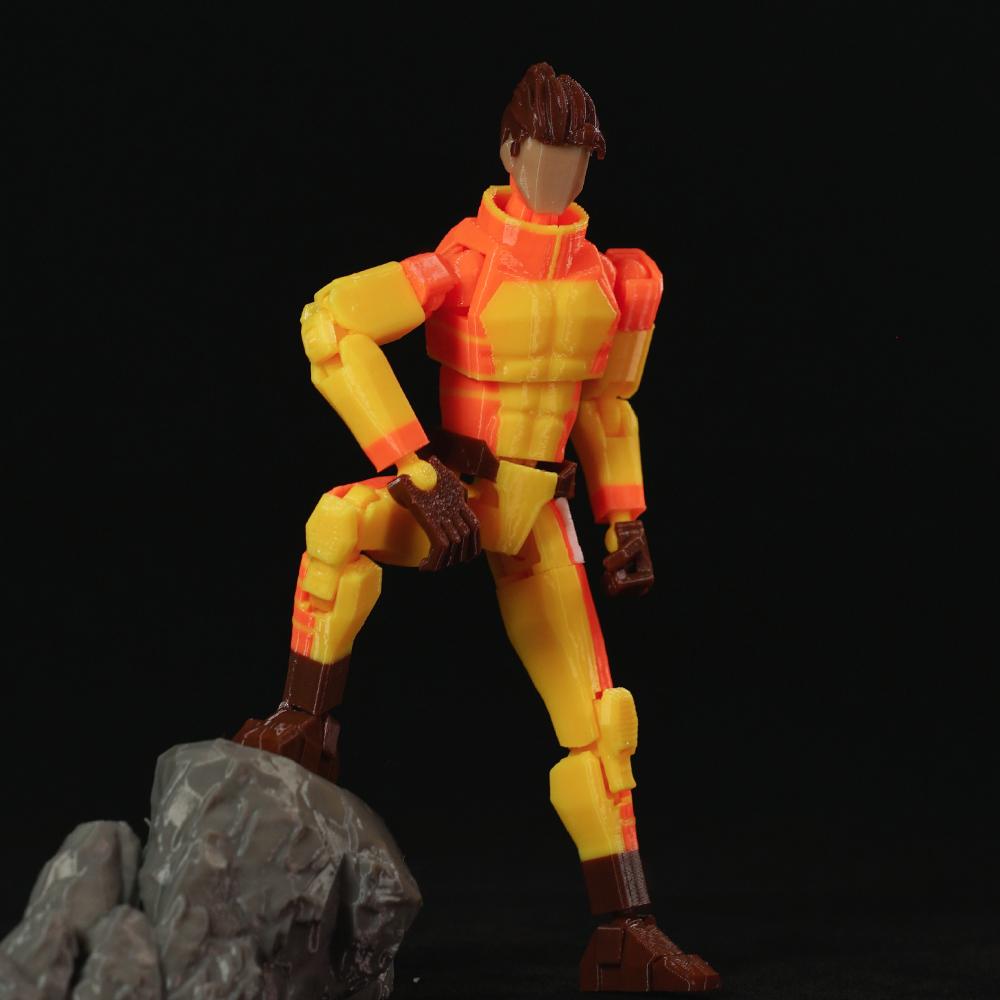 3D-gedruckte Superhelden Unbesiegbar 2.0 Anime Mehrgelenkige Shapeshift-Spielzeuge Actionfiguren Mannequin-Modell Ornamente Geschenke