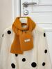 Knitted scarf women's autumn and winter warm solid color couple scarf