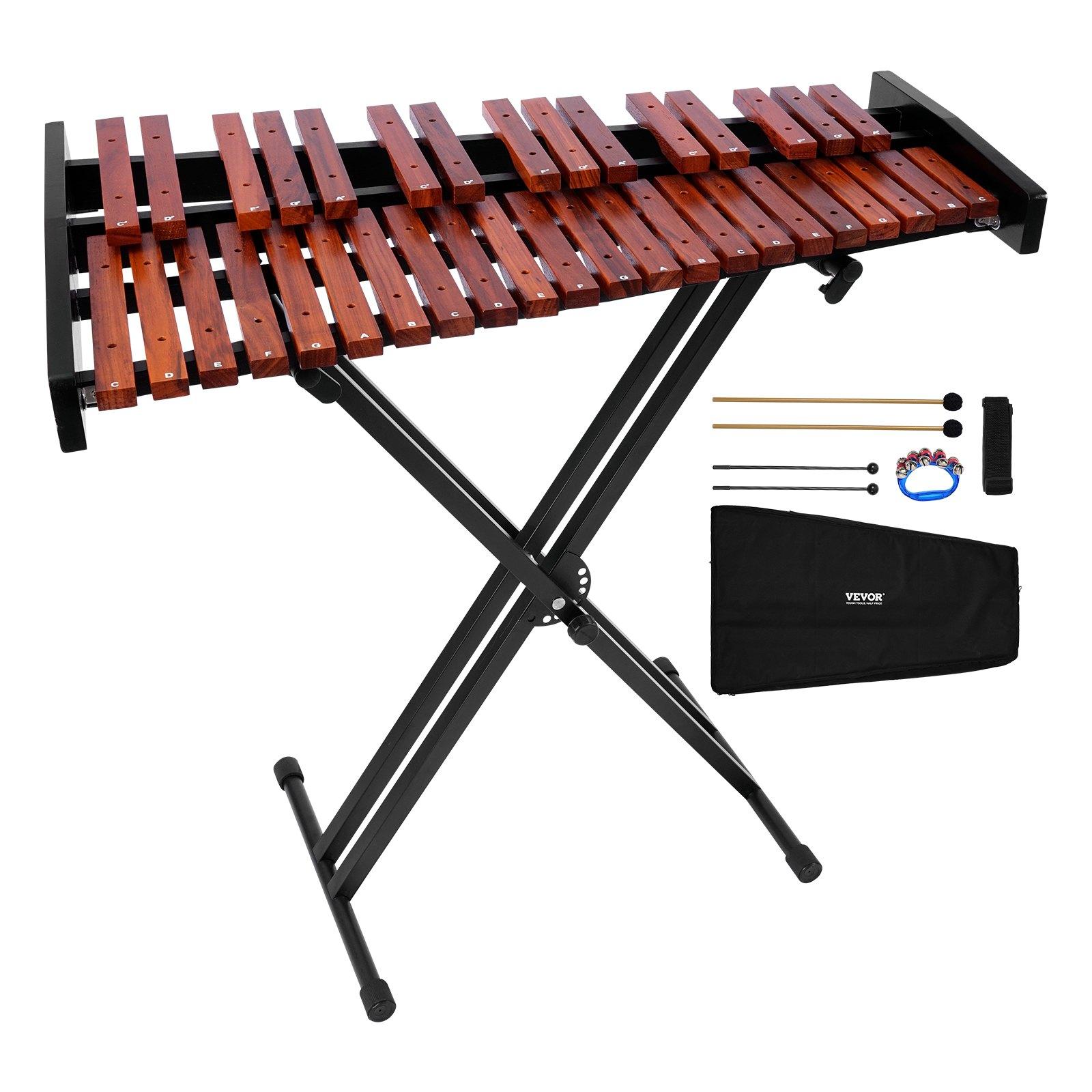 VEVOR Glockenspiel Xylophone, 37 Notes, Wooden
