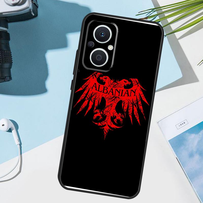 Albania Flag Eagle Cover For OPPO Reno 14 F 13 12 11 10 Pro 11F 12F 13F 7 8 Lite OPPO Find X9 X8 X6 X5 Pro Case