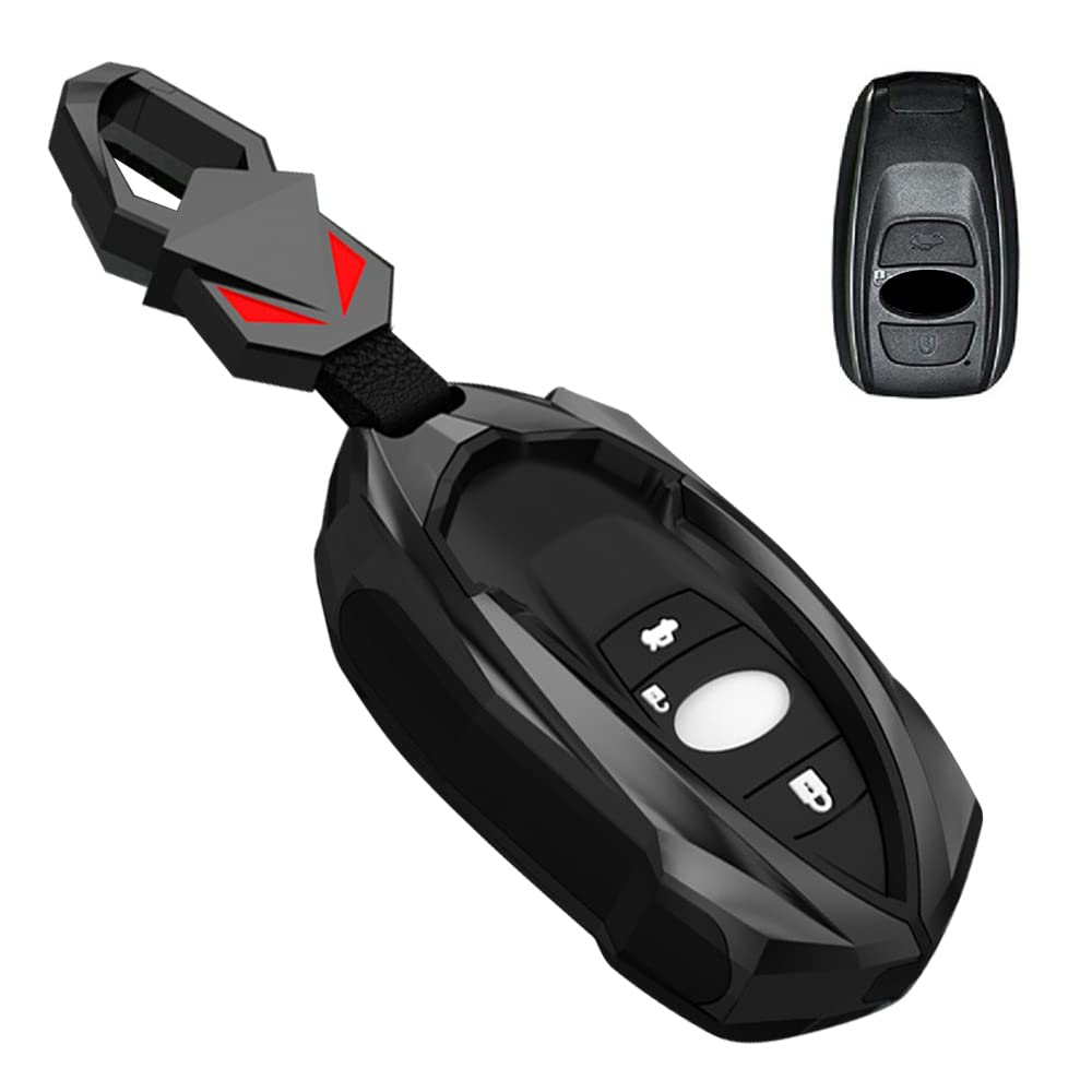 

LETINGFAR Чехол для ключа для Subaru Чехол для смарт-ключа Крышка ключа Сплав 3 кнопки Ключ SBARU-3J-HJ-SY-35-XK чёрный