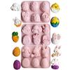 Easter Egg Rabbit Basket Silicone Mold Rabbit Shaped Cake Decorating Tools Bakeware Maker Silicone For Easter Party Home Baking