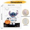 Disney Digital Oil Painting Stitch Pumpkin Festival Art Handmade Diy Home Decorations
