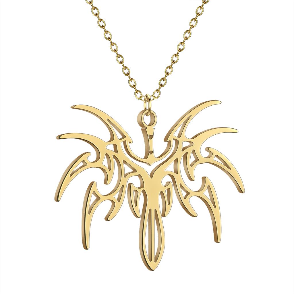 Kinitial Birth Flower Pendants Necklaces For Women Jewelry Ankh Cross Egyptian Leaves Moon Sun Butterfly Chain Choker Collares