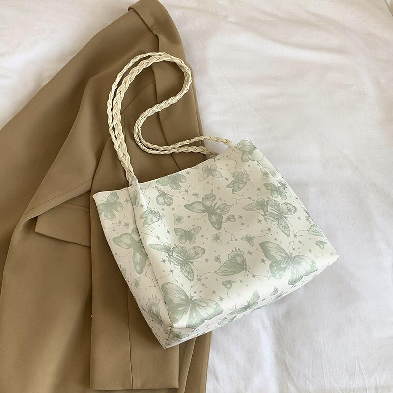 Stylish Pu Leather Crossbody Bag Fashionable Retro Tote For Women With Magnetic Closure зелёный