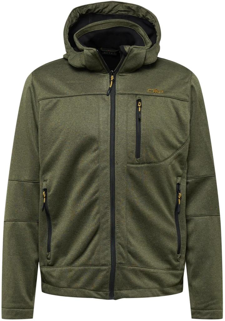 CMP Men's Mottled Softshell Jacket with Detachable Hood (3A01787N-M)